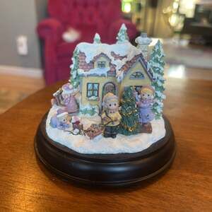 Hawthorne Village Precious Moments Joy To The World Christmas Lighted Sculpture